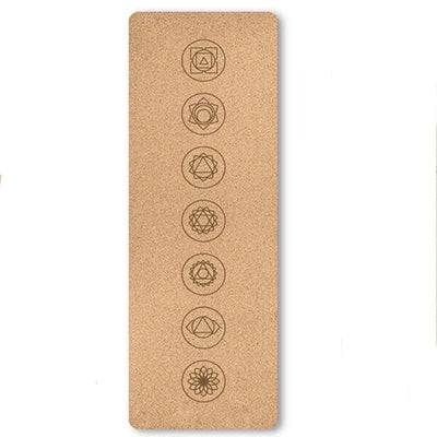 New Fashion Double Sides Non Slip High Elastic Cork Yoga Mat Fitness Gym Cushion Customized