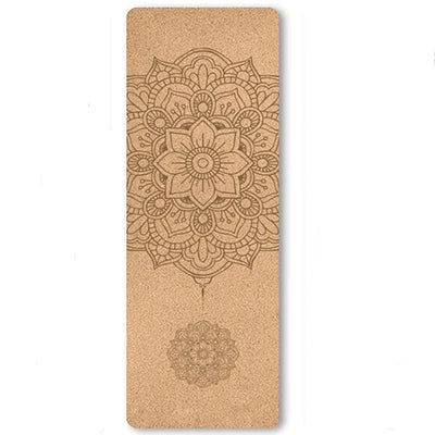 New Fashion Double Sides Non Slip High Elastic Cork Yoga Mat Fitness Gym Cushion Customized