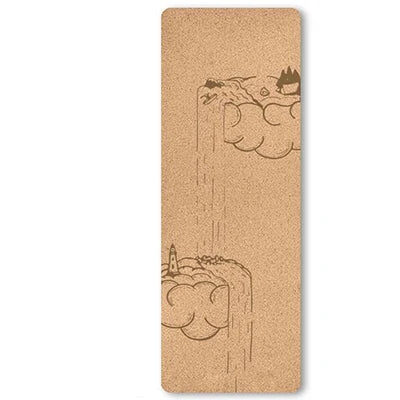 New Fashion Double Sides Non Slip High Elastic Cork Yoga Mat Fitness Gym Cushion Customized