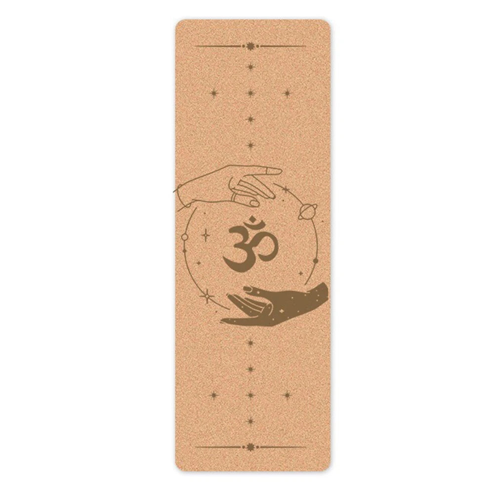 New Fashion Double Sides Non Slip High Elastic Cork Yoga Mat Fitness Gym Cushion Customized