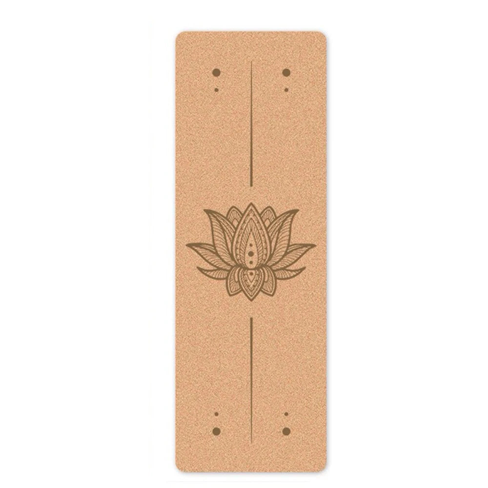 New Fashion Double Sides Non Slip High Elastic Cork Yoga Mat Fitness Gym Cushion Customized