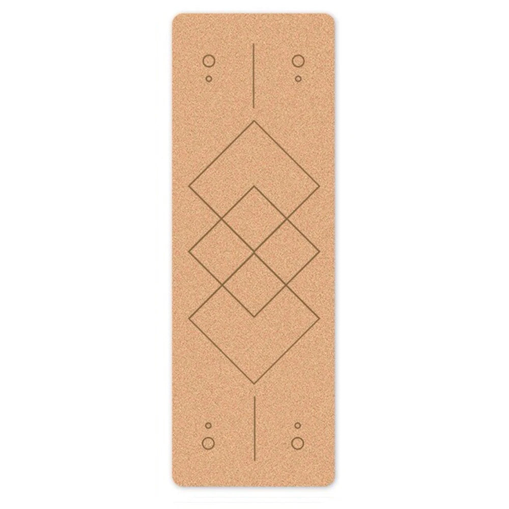 New Fashion Double Sides Non Slip High Elastic Cork Yoga Mat Fitness Gym Cushion Customized