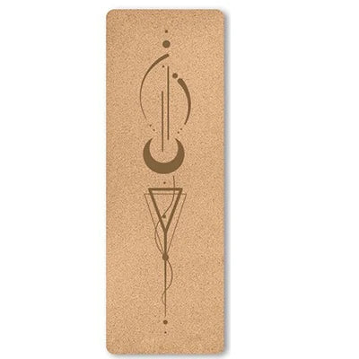 New Fashion Double Sides Non Slip High Elastic Cork Yoga Mat Fitness Gym Cushion Customized