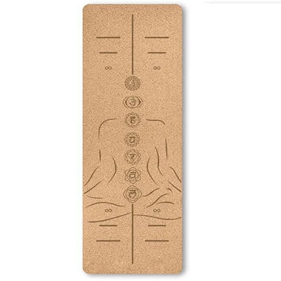 New Fashion Double Sides Non Slip High Elastic Cork Yoga Mat Fitness Gym Cushion Customized