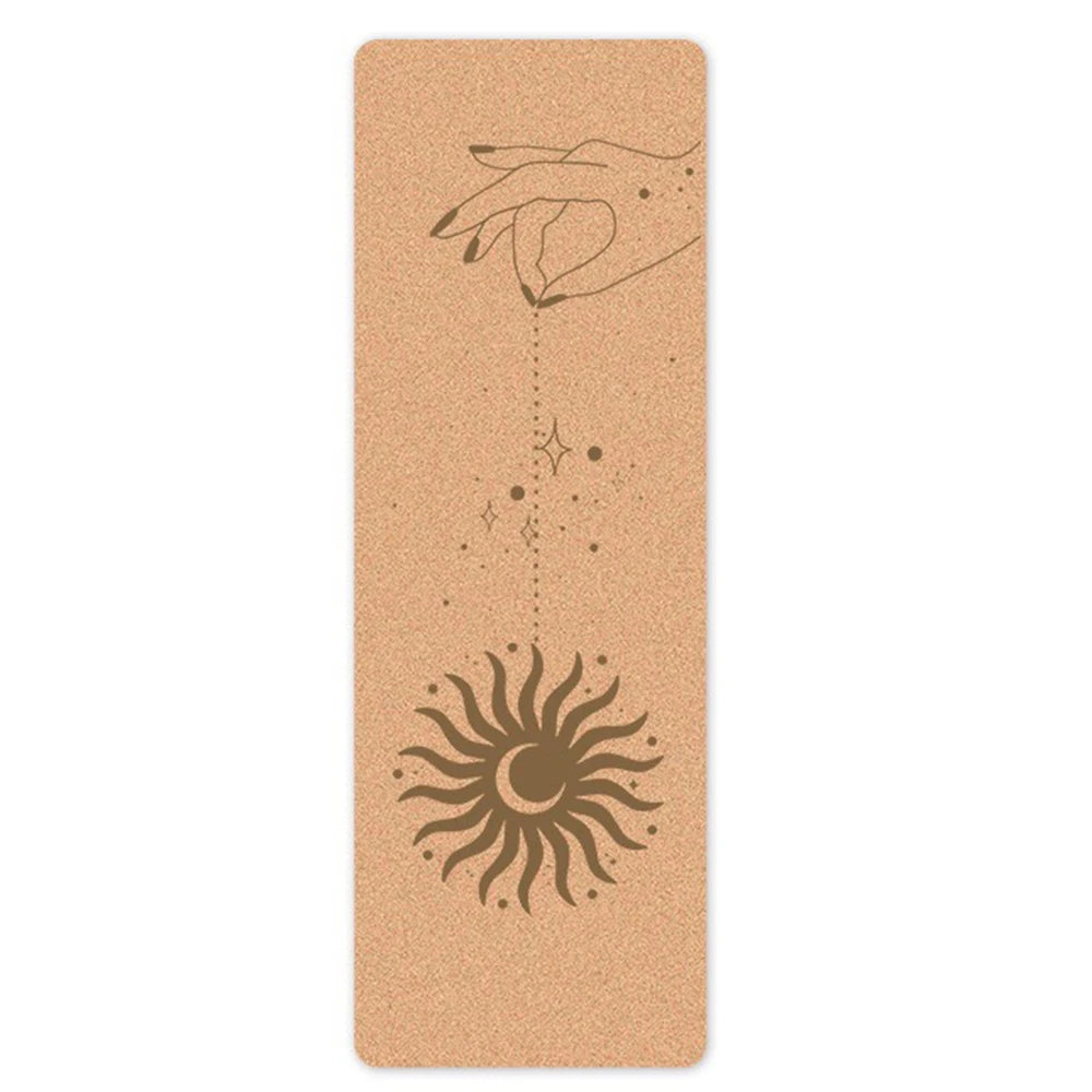 New Fashion Double Sides Non Slip High Elastic Cork Yoga Mat Fitness Gym Cushion Customized