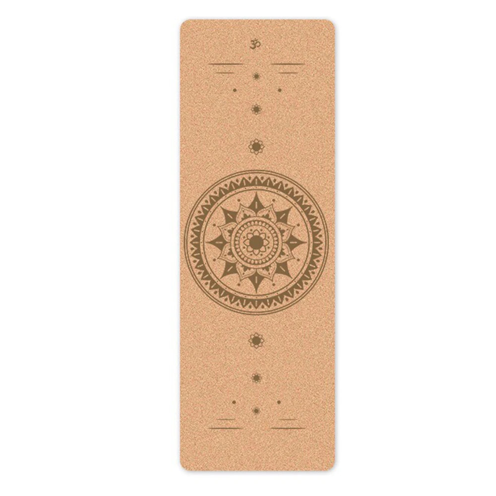 New Fashion Double Sides Non Slip High Elastic Cork Yoga Mat Fitness Gym Cushion Customized